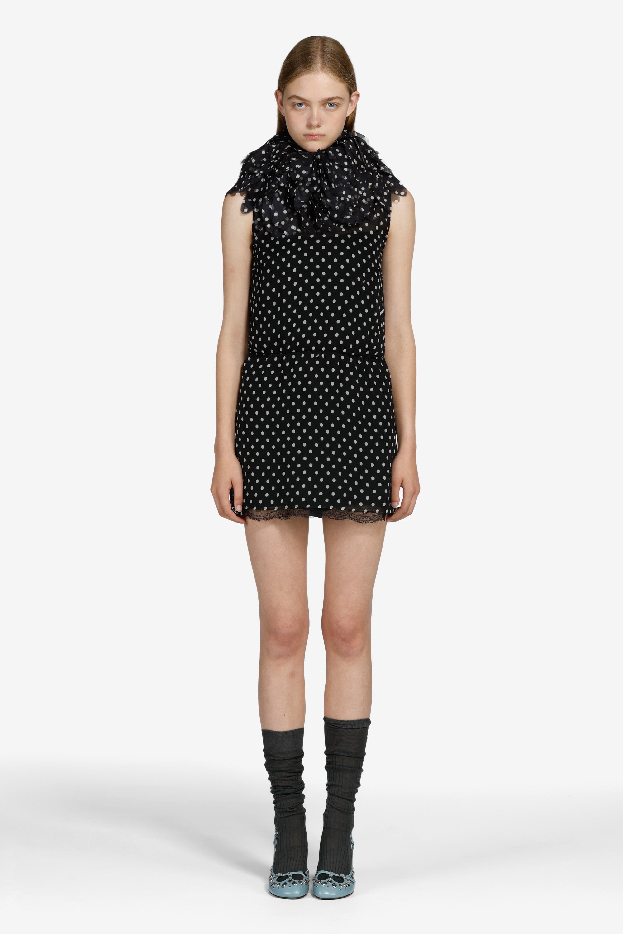 Polka dot mini dress