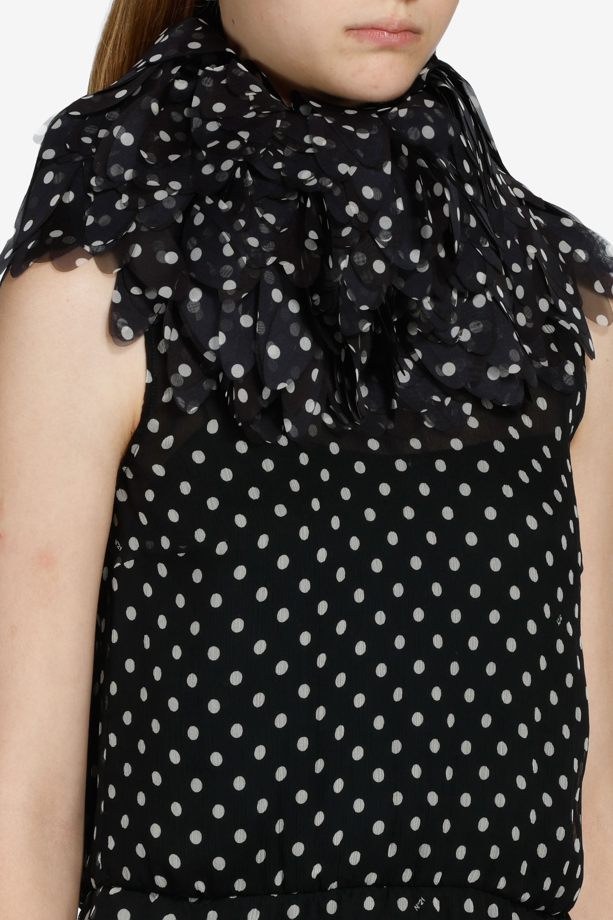 Polka dot mini dress