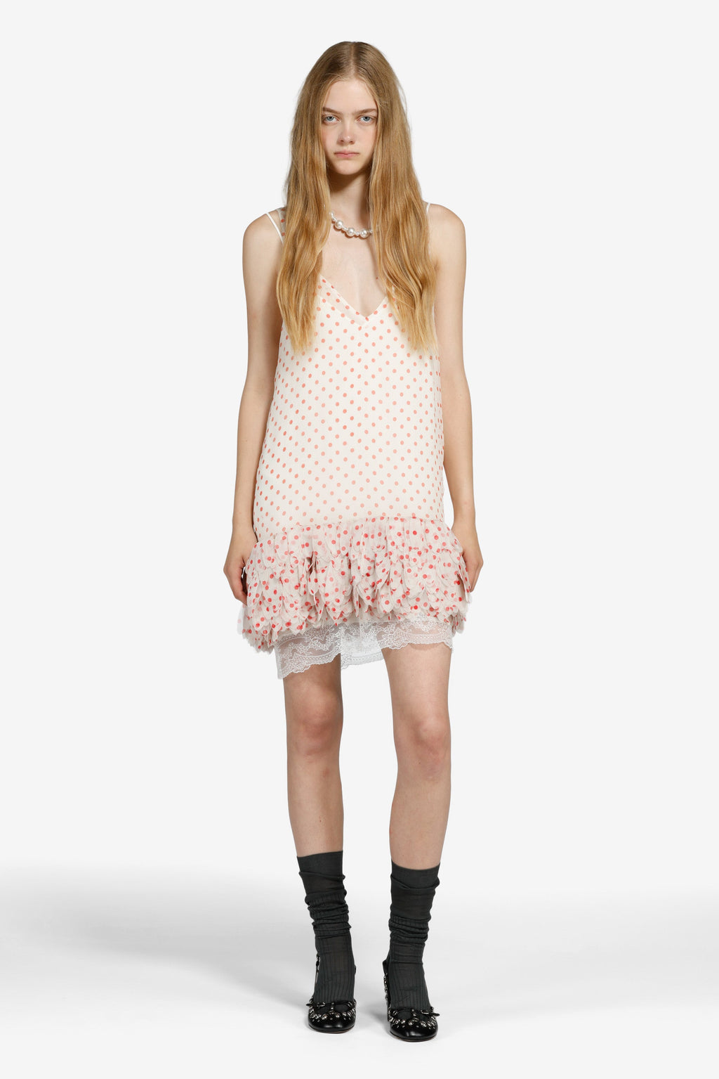 Polka dot mini dress