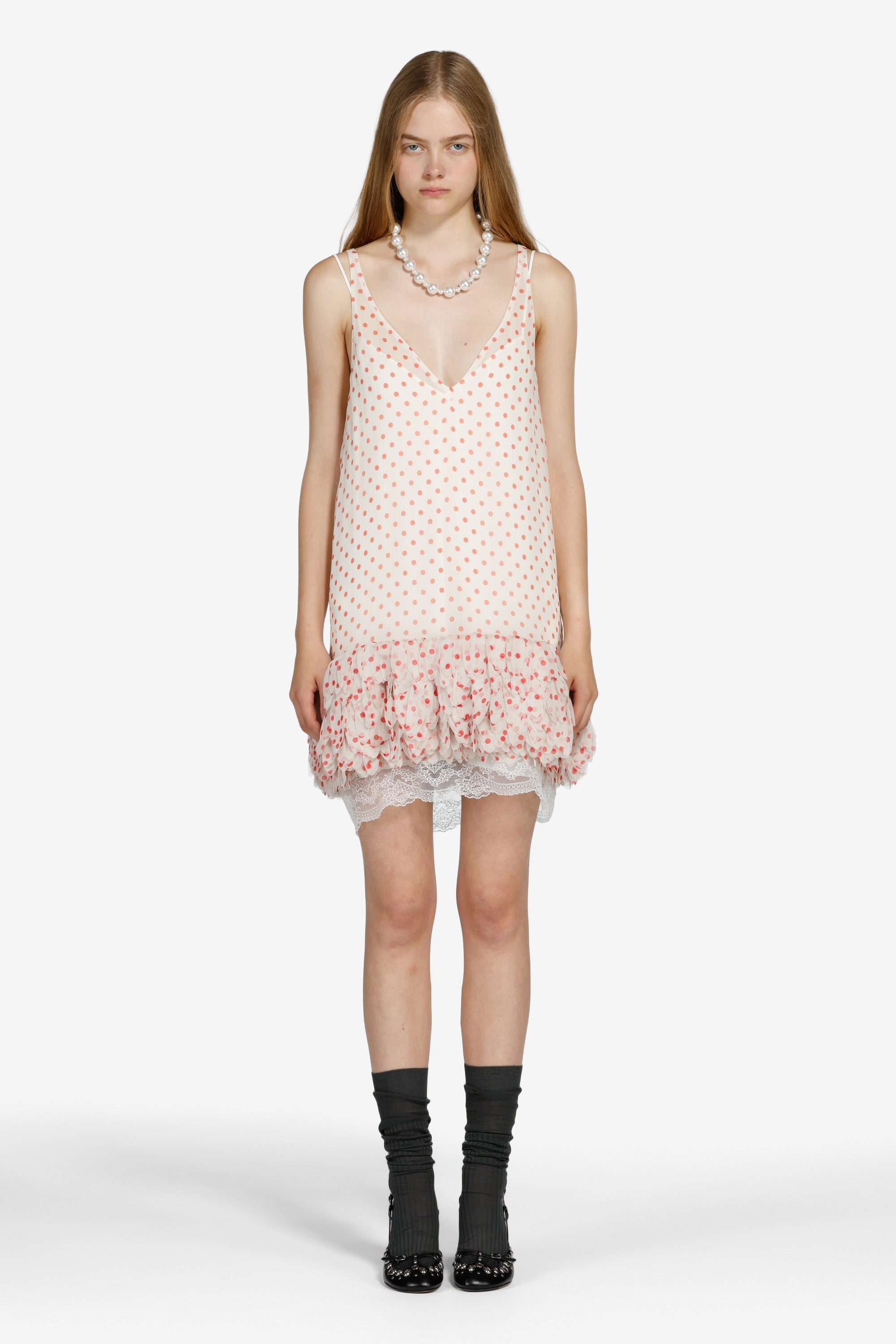 Polka dot mini dress