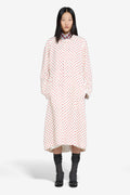 Polka dot long coat