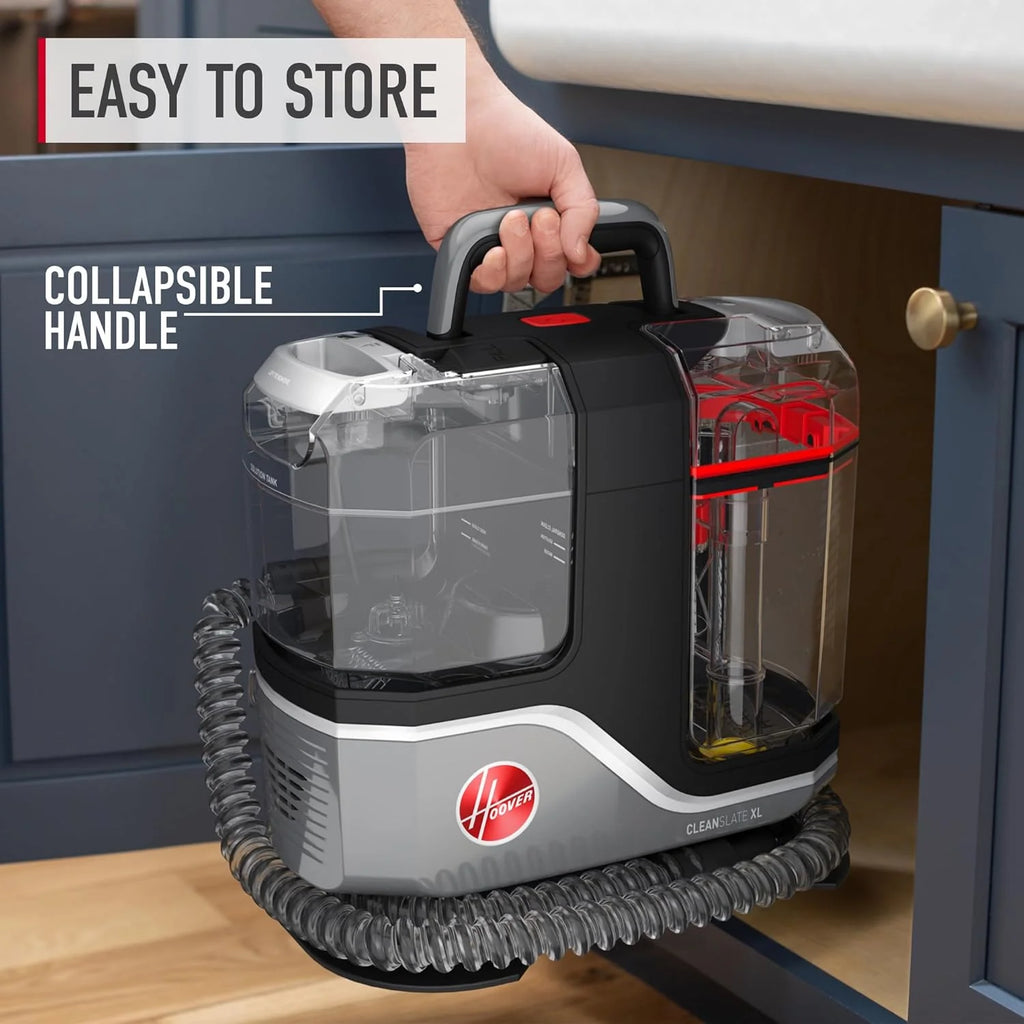 Hoover CleanSlate Plus Portable Carpet & Upholstery Spot Cleaner with Powerful Suction and Multiple Tools