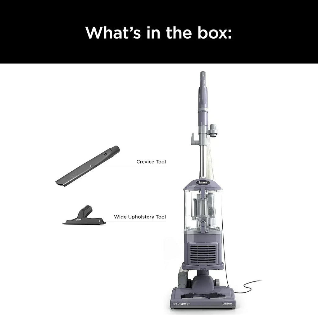 Upright Vacuum Navigator Lift-Away Deluxe Capacity HEPA Filter Swivel Steering Upholstery Tool